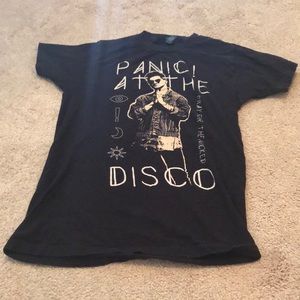 Short Sleeved Panic! at the disco tour shirt Size S EUC